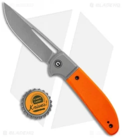 CIVIVI Trailblazer Slip Joint Knife Orange G10 (3" Stonewash) C2018A -Civivi CIVIVI Trailblazer SJ Orange G 10 Gray C2018A BHQ 116971 jr bottlecap