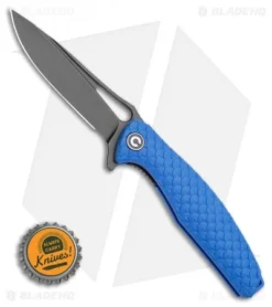 CIVIVI Wyvern Folding Flipper Knife Blue FRN (3.5" Black) -Civivi CIVIVI Wyvern Folding Flipper Knife Blue FRN 3.5 Black C902H BHQ 115287 LS Bottlecap