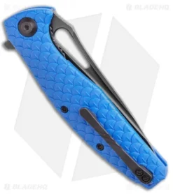 CIVIVI Wyvern Folding Flipper Knife Blue FRN (3.5" Black) -Civivi CIVIVI Wyvern Folding Flipper Knife Blue FRN 3.5 Black C902H BHQ 115287 LS Side