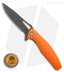 CIVIVI Wyvern Folding Flipper Knife Orange FRN (3.5" Black) -Civivi CIVIVI Wyvern Folding Flipper Knife Orange FRN 3.5 Black C902G BHQ 115286 LS Bottlecap
