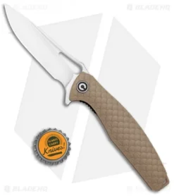 CIVIVI Wyvern Folding Flipper Knife Tan FRN (3.5" Satin) C902C -Civivi CIVIVI Wyvern Folding Tan FRN Satin C902C BHQ 100881 jr bottlecap