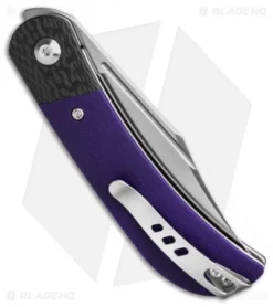 CIVIVI Appalachian Drifter 2 Liner Lock Knife Purple G-10 (3" Satin) -Civivi Civivi Appalachian Drifter 2 LL Knife Purple G 10 3in Satin BHQ 138579 td side