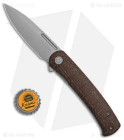 CIVIVI Cetos Frame Lock Knife Coarse Brown Micarta (3.48" BB) C21025B-1 -Civivi Civivi Cetos FL Knife Coarse Brown Micarta 3in BB BHQ 145885 td size