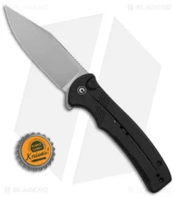 CIVIVI Cogent Button Lock Flipper Knife Coarse Black Micarta (3.5" BB) C20038D-7 -Civivi Civivi Cogent BL Flipper Knife Coarse Black Micarta 3in BB BHQ 145899 td size