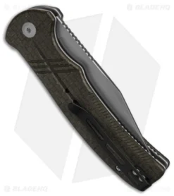 CIVIVI Cogent Button Lock Flipper Knife Coarse Green Micarta (3.5" BB) C20038D-5 -Civivi Civivi Cogent BL Flipper Knife Coarse Green Micarta 3in BB BHQ 145897 td side