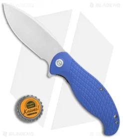CIVIVI Naja Flipper Liner Lock Knife Blue G-10 (3.75" Satin) C802B -Civivi Civivi Naja Blue G10 Satin BHQ 87968 er bottlecap