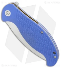 CIVIVI Naja Flipper Liner Lock Knife Blue G-10 (3.75" Satin) C802B -Civivi Civivi Naja Blue G10 Satin BHQ 87968 er spine