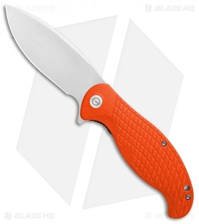 CIVIVI Naja Flipper Liner Lock Knife Orange G-10 (3.75" Satin) C802A -Civivi Civivi Naja Orange G10 Satin BHQ 87967 er