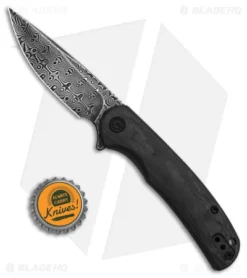 CIVIVI NOx Frame Lock Knife Marble Carbon Fiber/Steel Frame (2.8" Dark Damascus) -Civivi Civivi Nox Frame Lock Knife Marble Carbon Fiber Steel Frame 2in Dark Damascus BHQ 139465 td size