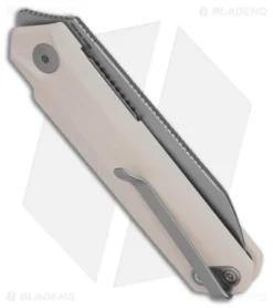 CIVIVI Ostap Hel Ki-V Plus Liner Lock Knife Ivory G-10 (2.5" BB) C20005B-2 -Civivi Civivi Ostap Hel Ki V Plus LLK Ivory G10 2in BB BHQ 151747 td side