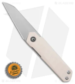 CIVIVI Ostap Hel Ki-V Plus Liner Lock Knife Ivory G-10 (2.5" BB) C20005B-2 -Civivi Civivi Ostap Hel Ki V Plus LLK Ivory G10 2in BB BHQ 151747 td size
