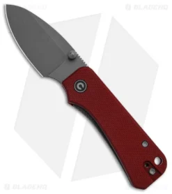 CIVIVI Baby Banter Liner Lock Knife Burgundy G-10 (2.4â Stonewash)