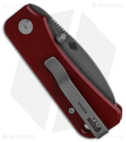 CIVIVI Baby Banter Liner Lock Knife Burgundy G-10 (2.4â Stonewash) -Civivi Civivi Peterson Baby Banter LL Knife Burgundy G 10 2in 4cm Stonewash BHQ 138577 td side