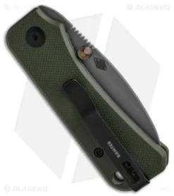 CIVIVI Baby Banter Liner Lock Knife Green G-10 (2.4" SW Nitro-V) -Civivi Civivi Peterson Baby Banter Liner Lock Knife Green G 10 2in 4cm Stonewash Nitro V BHQ 126485 td side