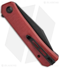 CIVIVI Relic Liner Lock Knife W/Tweezers Burgundy G-10 (3.5" Black SW) -Civivi Civivi Relic Liner Lock Knife With Tweezers Burgundy G 10 BHQ 136911 td side