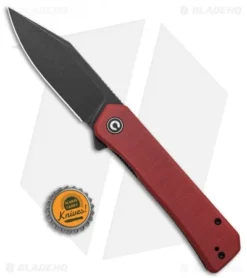 CIVIVI Relic Liner Lock Knife W/Tweezers Burgundy G-10 (3.5" Black SW) -Civivi Civivi Relic Liner Lock Knife With Tweezers Burgundy G 10 BHQ 136911 td size
