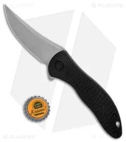 CIVIVI Synergy3 Liner Lock Knife Black G-10 (3.25" Stonewash) C20075A-1 -Civivi Civivi Synergy3 LL Knife Black G10 3in 25cm Stonewash BHQ 126499 td size